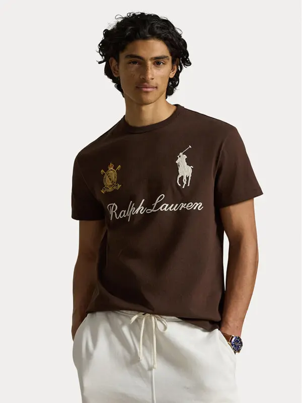 Polo Ralph Lauren Polo Ralph Lauren T-shirt 710B20010002 Smeđa Regular Fit