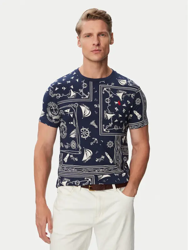 Polo Ralph Lauren Polo Ralph Lauren T-shirt 710B21922001 Plava Regular Fit