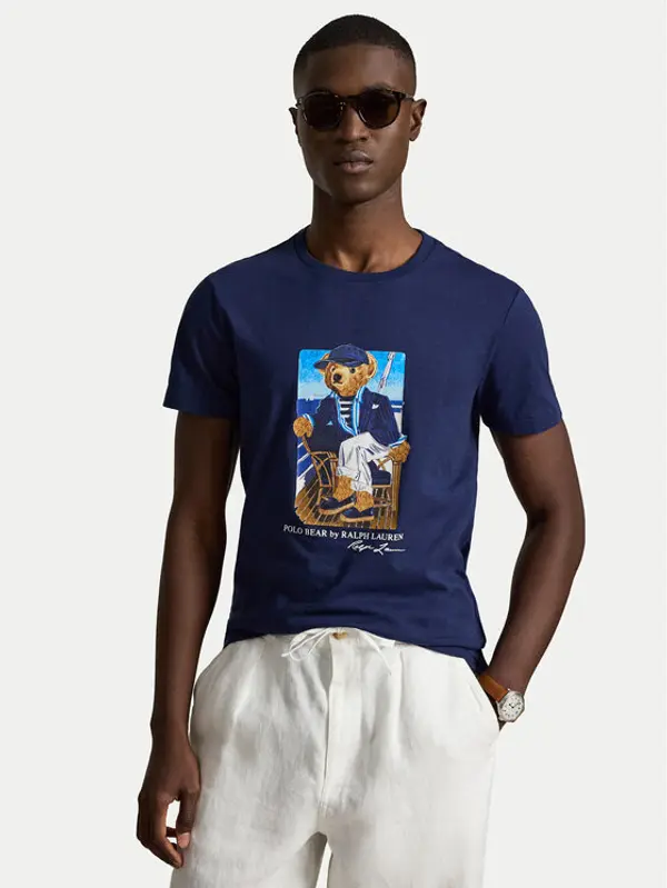 Polo Ralph Lauren Polo Ralph Lauren T-shirt 710B21964001 Tamnoplava Regular Fit