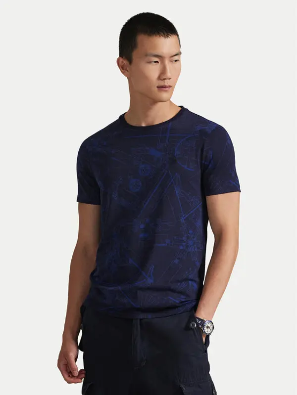 Polo Ralph Lauren Polo Ralph Lauren T-shirt 710P04019001 Tamnoplava Custom Slim Fit