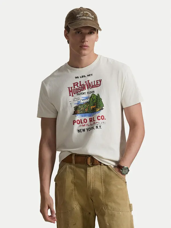 Polo Ralph Lauren Polo Ralph Lauren T-shirt 710P04979001 Bijela Classic Fit