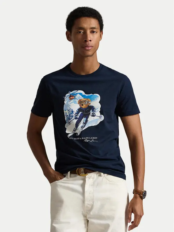 Polo Ralph Lauren Polo Ralph Lauren T-shirt 710P07343002 Tamnoplava Regular Fit