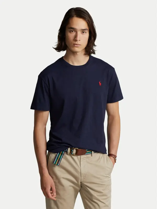 Polo Ralph Lauren Polo Ralph Lauren T-shirt Bsr 710680785 Tamnoplava Custom Slim Fit