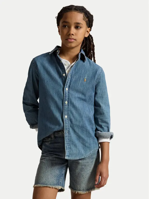 Polo Ralph Lauren Polo Ralph Lauren traper košulja 323713843001 Plava Regular Fit