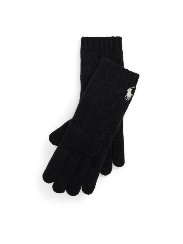 Polo Ralph Lauren Polo Ralph Lauren Ženske rukavice 455956295009 Crna