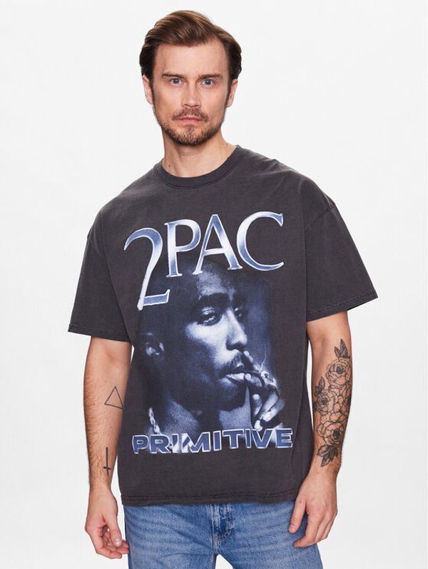 Primitive Primitive T-shirt 2Pac P14385 Siva Regular Fit