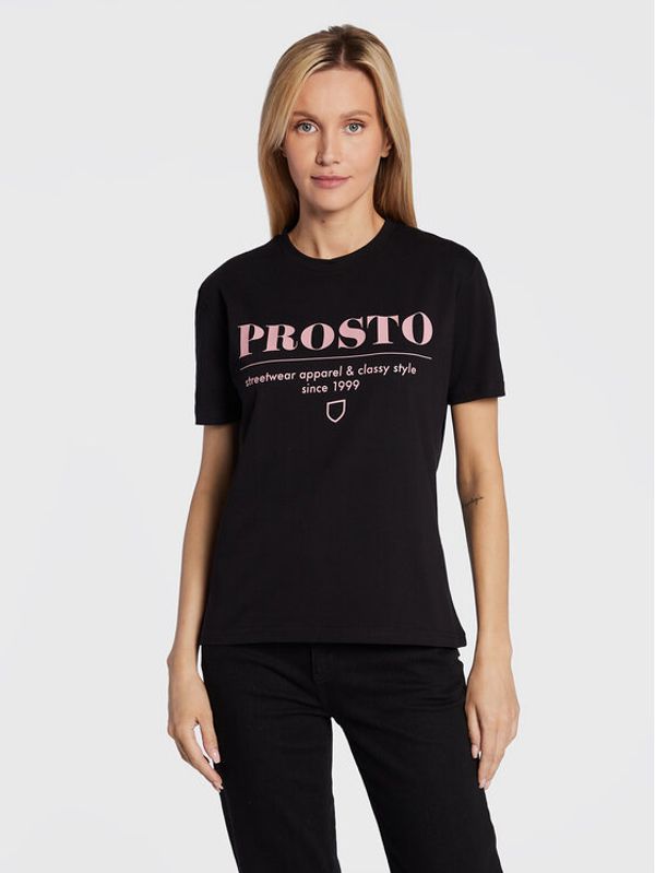 PROSTO. PROSTO. T-shirt KLASYK Doji 1293 Crna Regular Fit