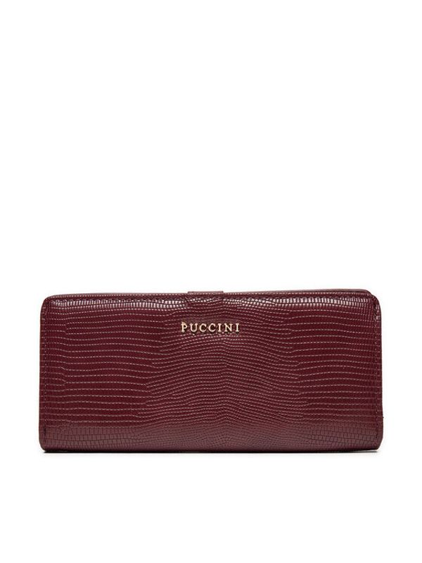Puccini Puccini Veliki ženski novčanik BLP837B Tamnocrvena