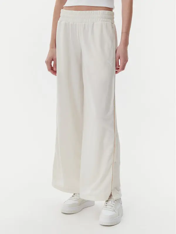 Puma Puma Donji dio trenerke Ess 629804 Bež Wide Leg