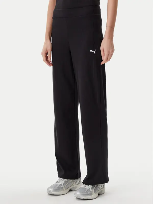 Puma Puma Donji dio trenerke Ess Elevated 685025 Crna Straight Fit