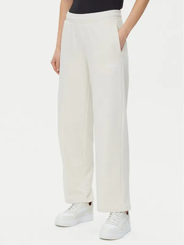 Puma Puma Donji dio trenerke Ess Small No. 1 Logo 684979 Bež Straight Fit