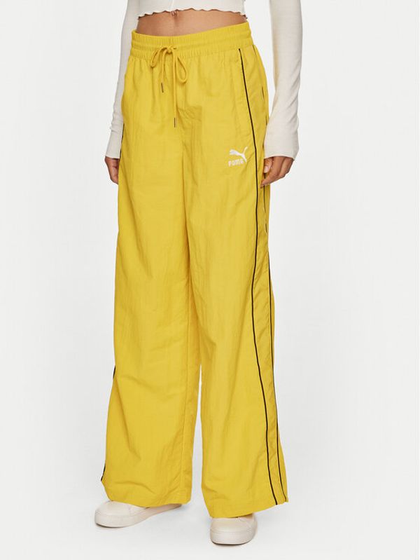 Puma Puma Donji dio trenerke Play Loud T7 626807 Žuta Relaxed Fit