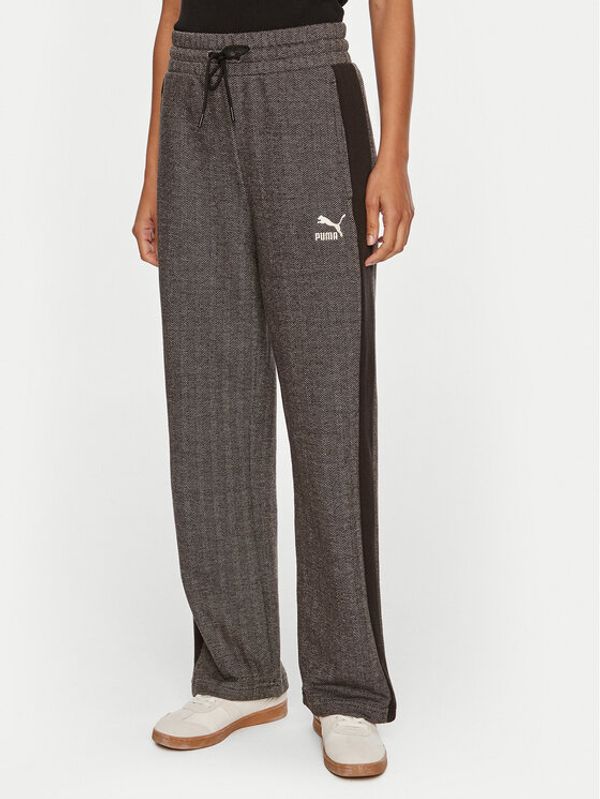 Puma Puma Donji dio trenerke T7 High Waist Track 626798 01 Siva Regular Fit