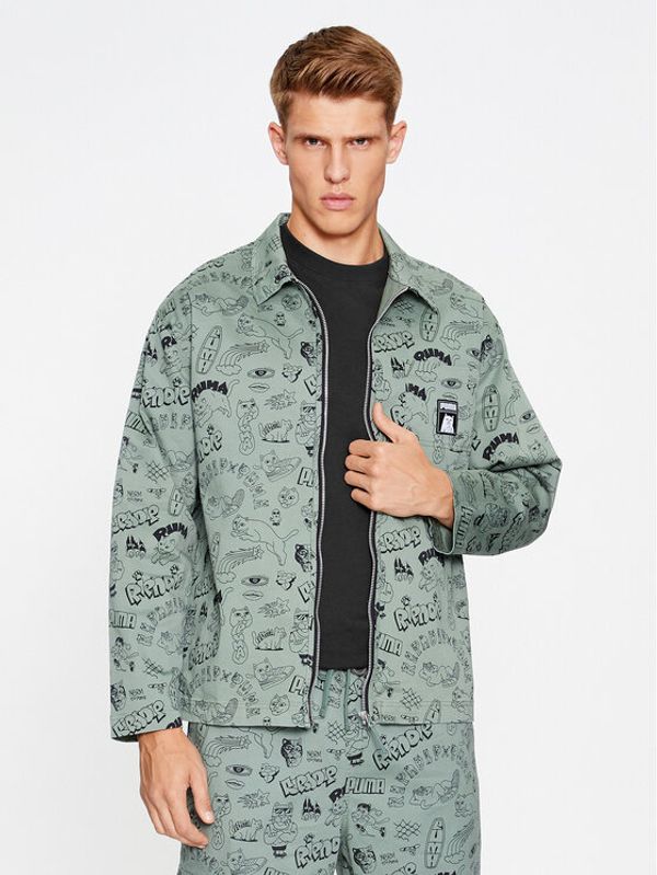 Puma Puma Košulja RIPNDIP 622198 Zelena Relaxed Fit