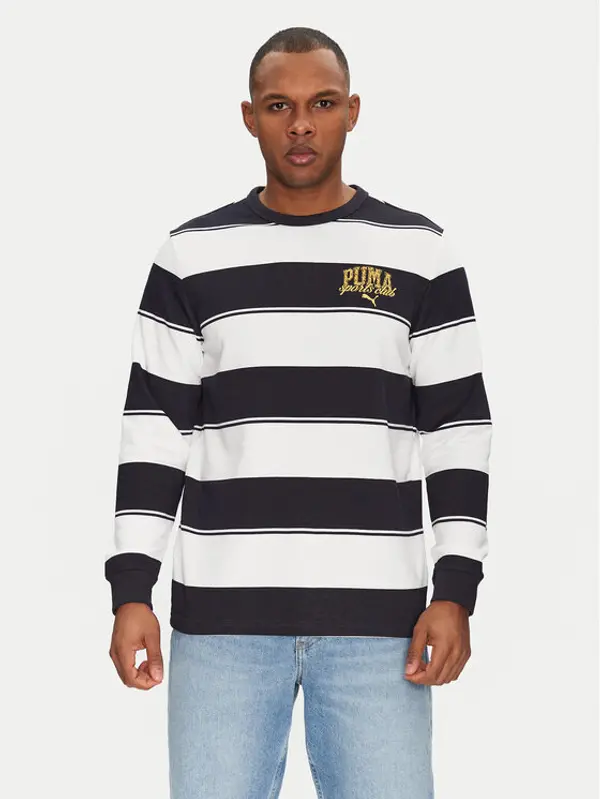 Puma Puma Majica dugih rukava Class Striped 684647 Tamnoplava Regular Fit