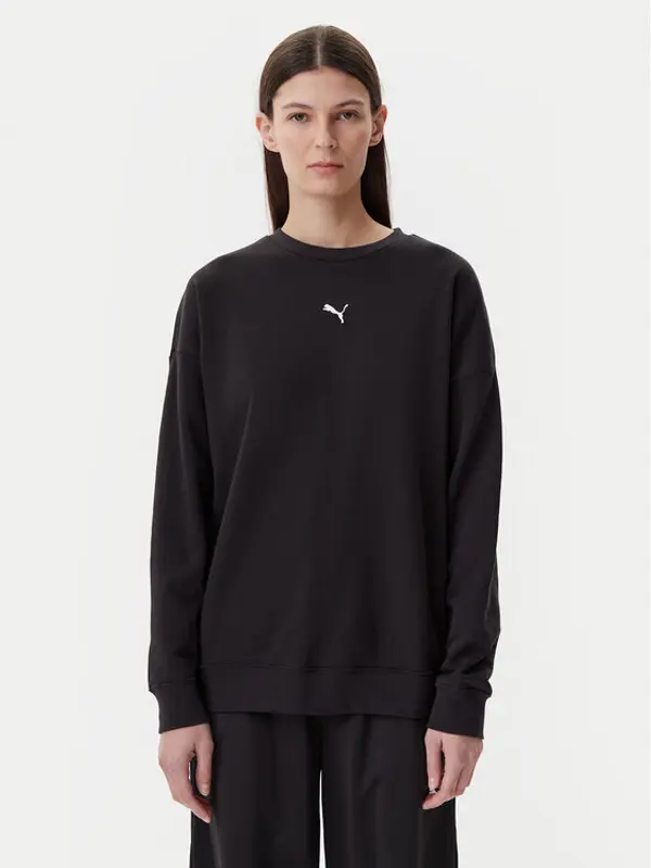 Puma Puma Majica dugih rukava Ess 685401 Crna Oversize