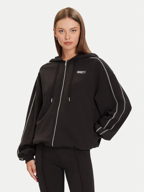 Puma Puma Majica dugih rukava PUMA X ROSÉ T7 633801 01 Crna Oversize
