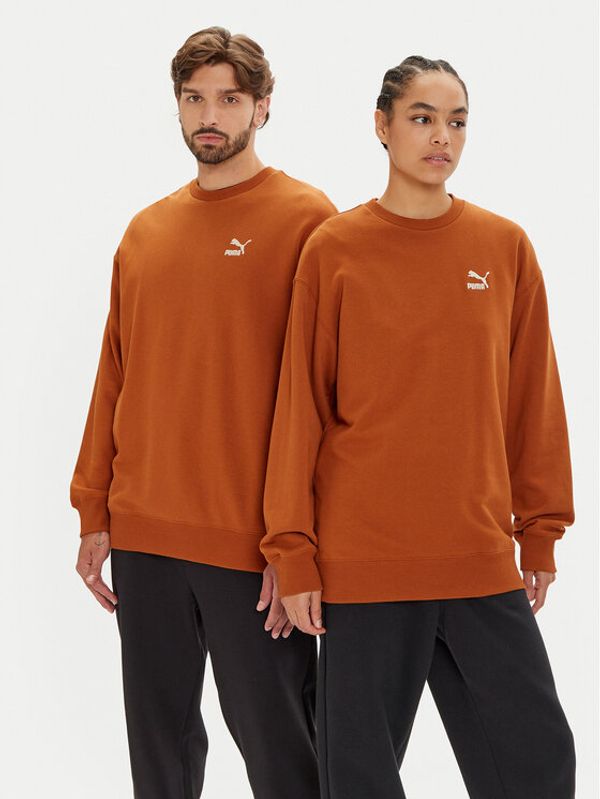 Puma Puma Majica dugih rukava Unisex Better Clasics 624244 Smeđa Relaxed Fit