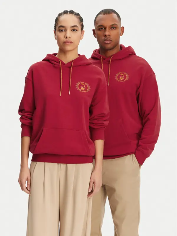 Puma Puma Majica dugih rukava Unisex Harry Potter 630093 Crvena Relaxed Fit