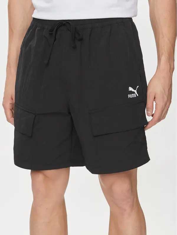 Puma Puma Sportske kratke hlače Classics 624262 Crna Relaxed Fit