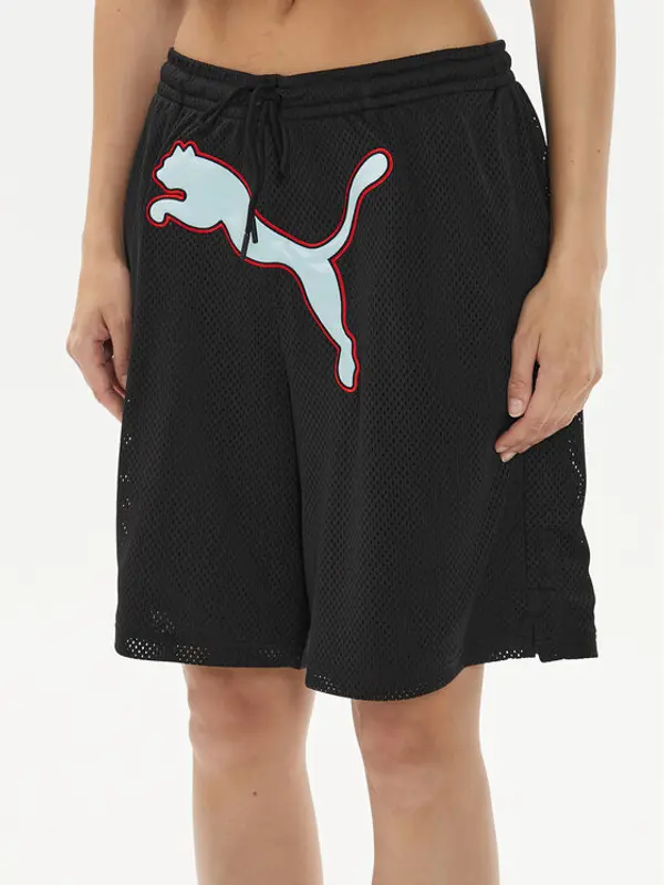 Puma Puma Sportske kratke hlače DUA LIPA 536636 Crna Loose Fit