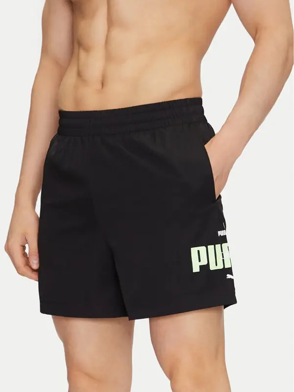 Puma Puma Sportske kratke hlače Ess Logo Lab 684672 Crna Regular Fit