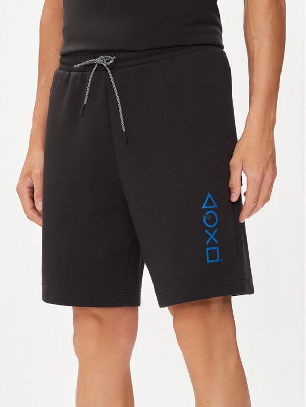 Puma Puma Sportske kratke hlače PLAYSTATION 624691 Crna Regular Fit