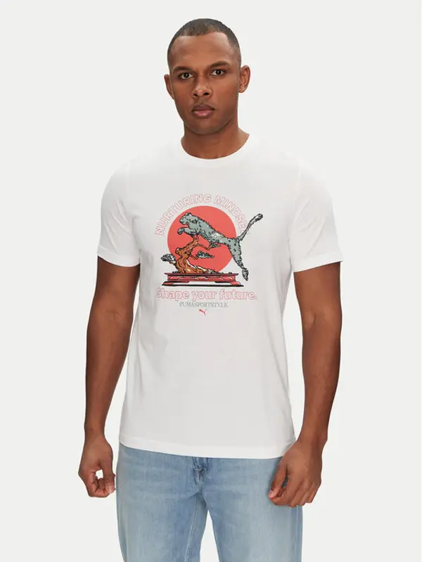 Puma Puma T-shirt Bonsai 629634 Bijela Regular Fit
