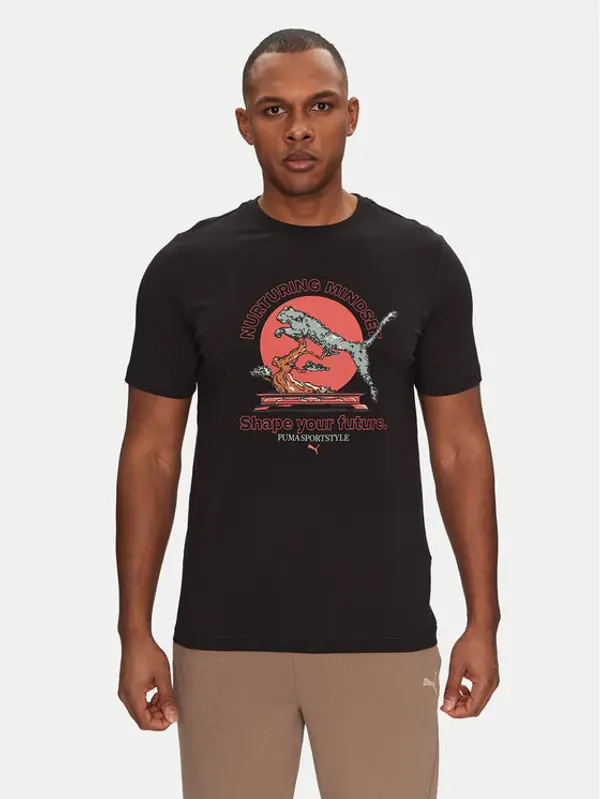 Puma Puma T-shirt Bonsai 629634 Crna Regular Fit