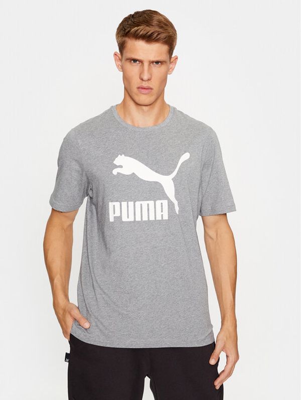 Puma Puma T-shirt Classics Logo 530088 Siva Regular Fit