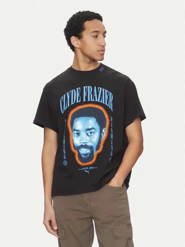 Puma Puma T-shirt Clyde Forever 630473 Crna Regular Fit