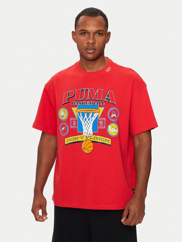 Puma Puma T-shirt Crowd Craze 2 627215 Crvena Oversize