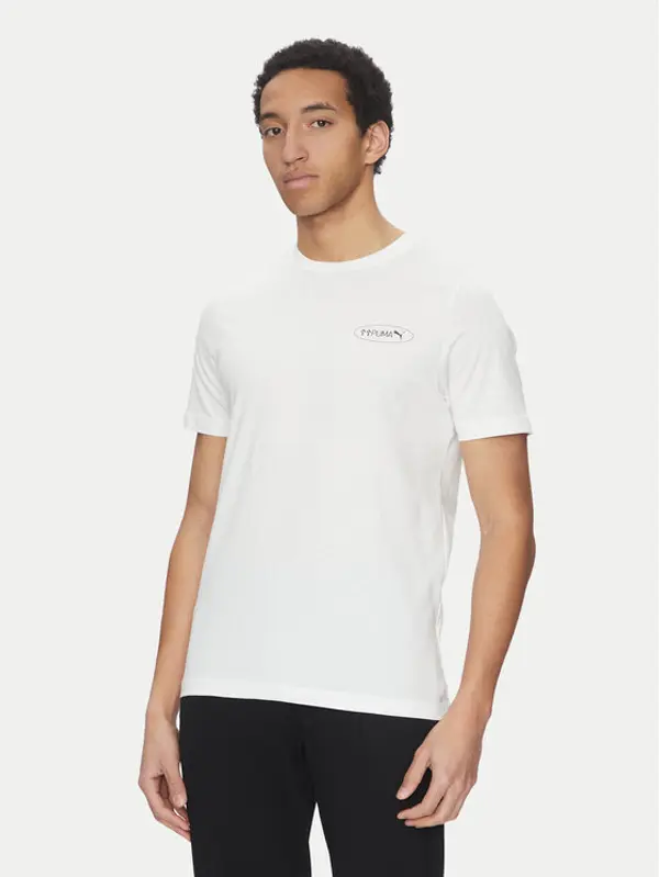 Puma Puma T-shirt Graphics 3 Circles 684834 Bijela Regular Fit