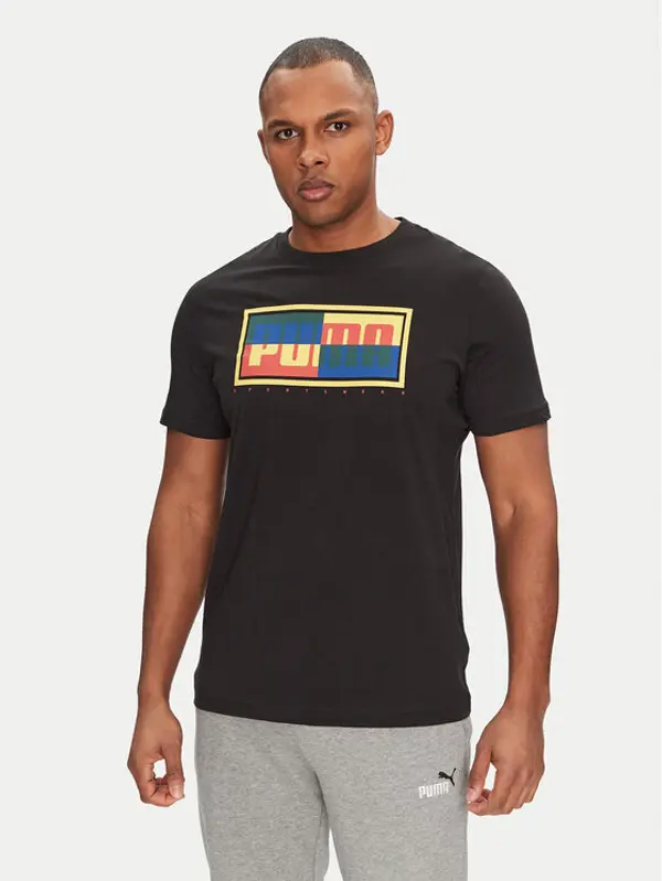 Puma Puma T-shirt Graphics Box 684827 Crna Regular Fit