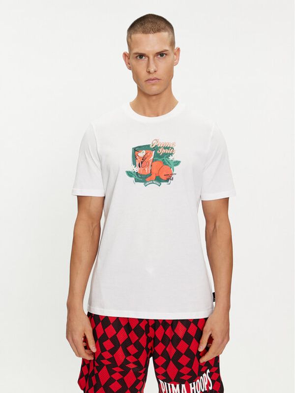 Puma Puma T-shirt Graphics Spritz 625414 Bijela Regular Fit