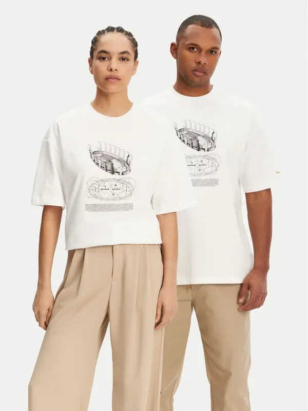 Puma Puma T-shirt Unisex Harry Potter 630092 Bijela Oversize