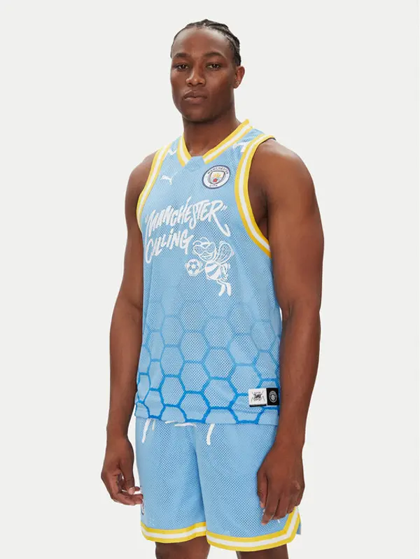 Puma Puma Tank top Hoops Manchester City 631693 Svijetloplava Regular Fit