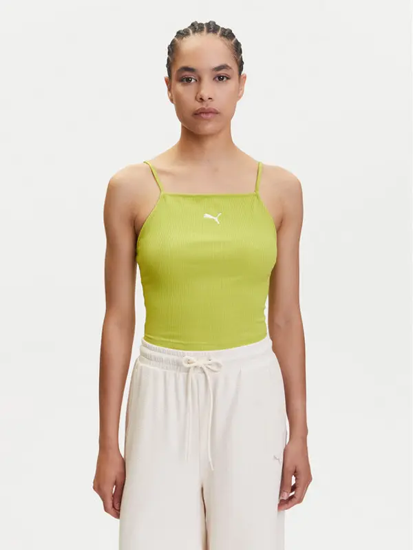 Puma Puma Top Ess 629771 Zelena Slim Fit