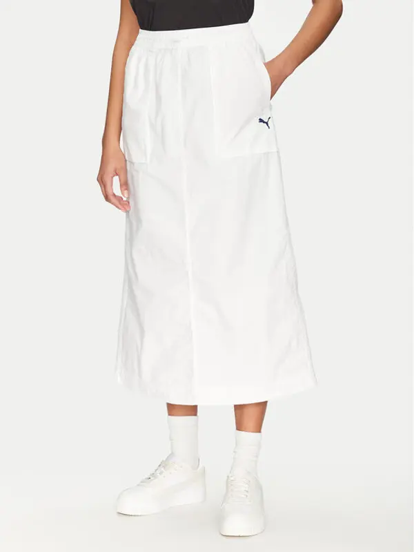Puma Puma Trapez suknja Future Archive 629784 Bijela Relaxed Fit