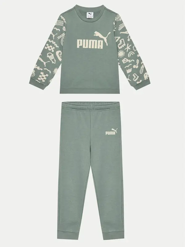 Puma Puma Trenerka Minicats Sandy Adventures 686284 Zelena Regular Fit