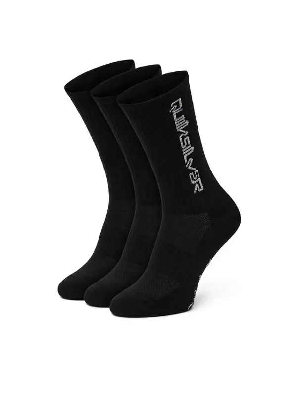 Quiksilver Quiksilver Duge čarape AS_QUIKSILVER_100W_SS25 (3-PACK) Crna