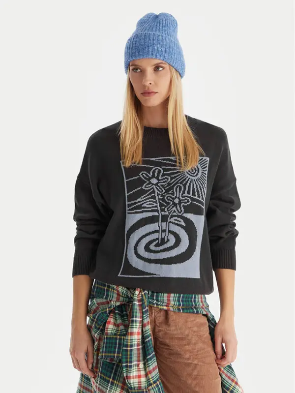 Quiksilver Quiksilver Džemper Barnwell EQWSW03026 Siva Regular Fit
