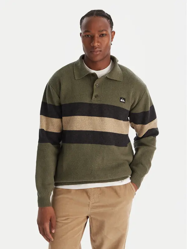 Quiksilver Quiksilver Džemper Cooper EQYSW03331 Zelena Regular Fit