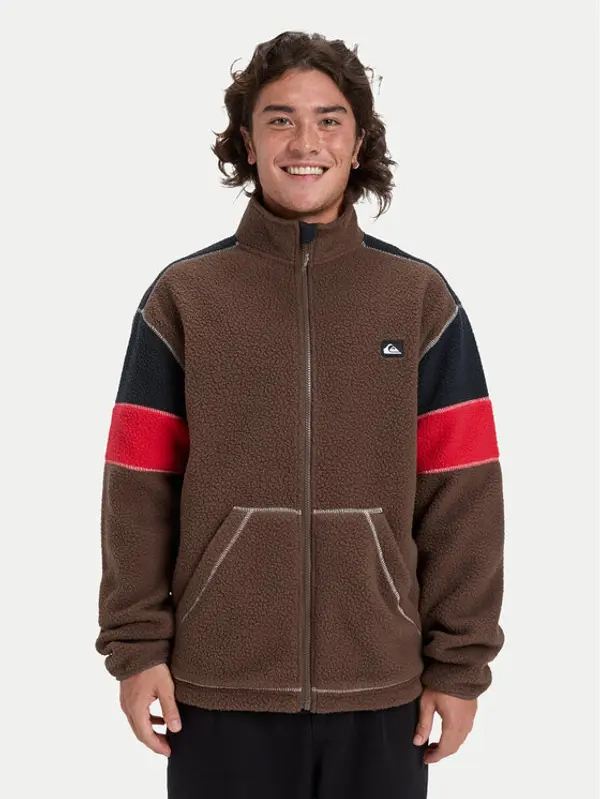 Quiksilver Quiksilver Flis Clean Coast Block EQYPF03065 Smeđa Loose Fit