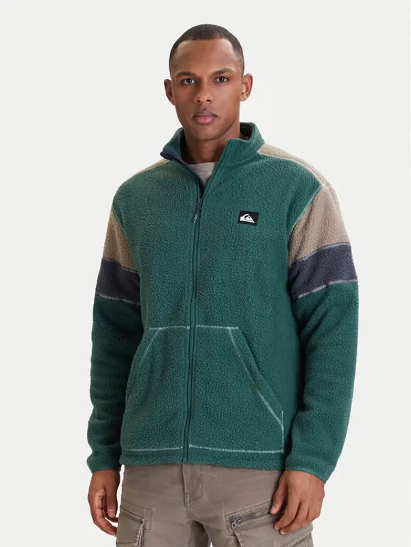 Quiksilver Quiksilver Flis Clean Coast Block EQYPF03065 Zelena Loose Fit