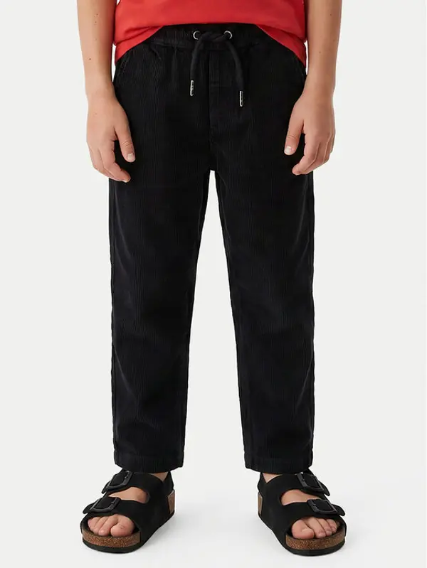 Quiksilver Quiksilver Hlače Taxer Cord EQKNP03066 Crna Tapered Fit