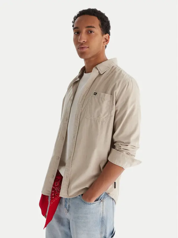 Quiksilver Quiksilver Košulja Smoke Trail EQYWT04652 Bež Regular Fit
