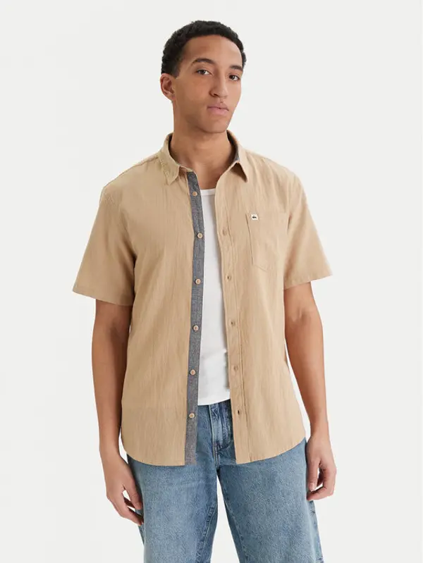 Quiksilver Quiksilver Košulja Time Box EQYWT04622 Bež Regular Fit