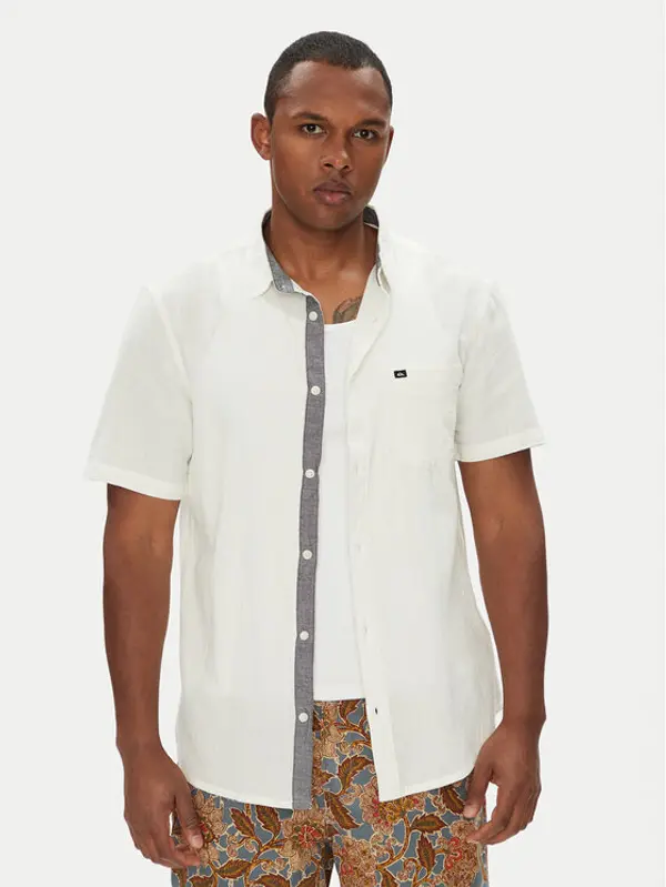 Quiksilver Quiksilver Košulja Time Box EQYWT04622 Bijela Regular Fit