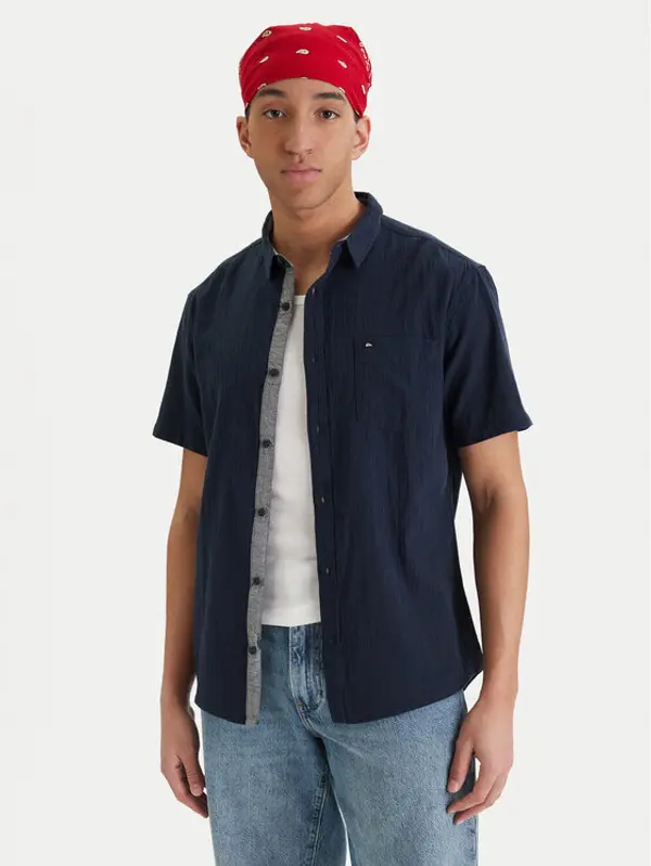 Quiksilver Quiksilver Košulja Time Box EQYWT04622 Tamnoplava Regular Fit